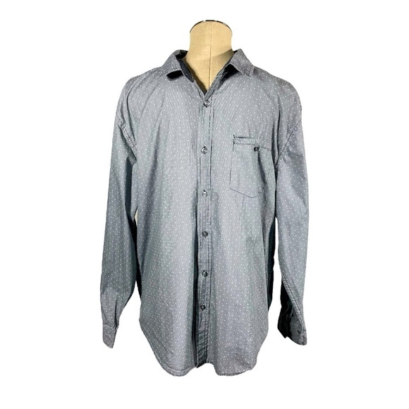 Men's Bruno Gray Casual Button Down Shirt Size XL - Picture 1 of 7
